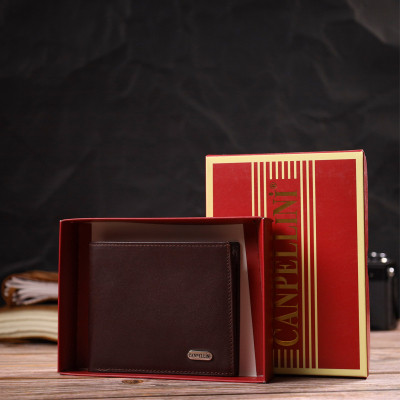 Портмоне Canpellini Из натуральной кожи Темно-коричневое (21782) Винница - изображение 3