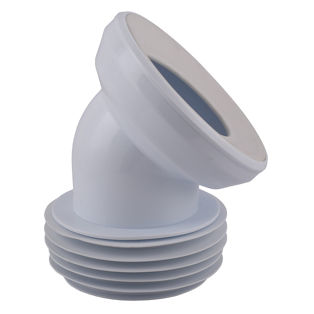 Коліно OPTIMUM для унітазу 45 ° D115 пластик з ущільненням OPTI 30515/147 Тернопіль - фото 1