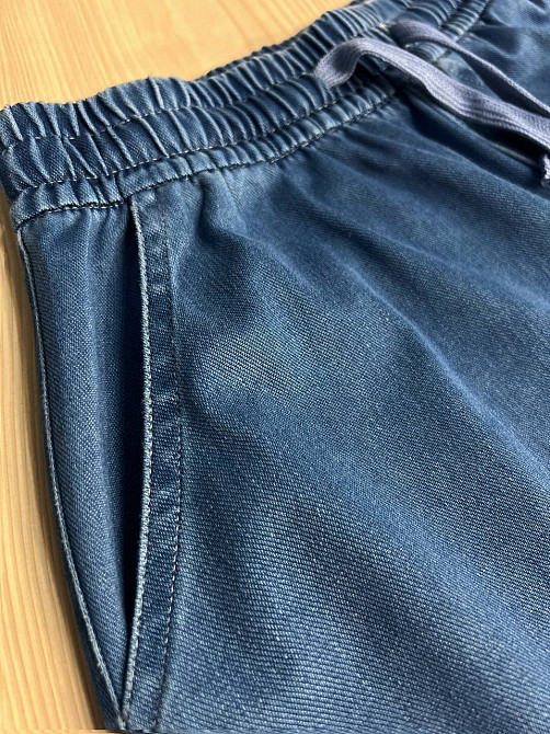 Шорты женские джинсовые Kenalin 460-4 тенсель тонкие короткие на резинке синие, синий, 2XL, 2XL, 90 см, 120 см Киев - изображение 3