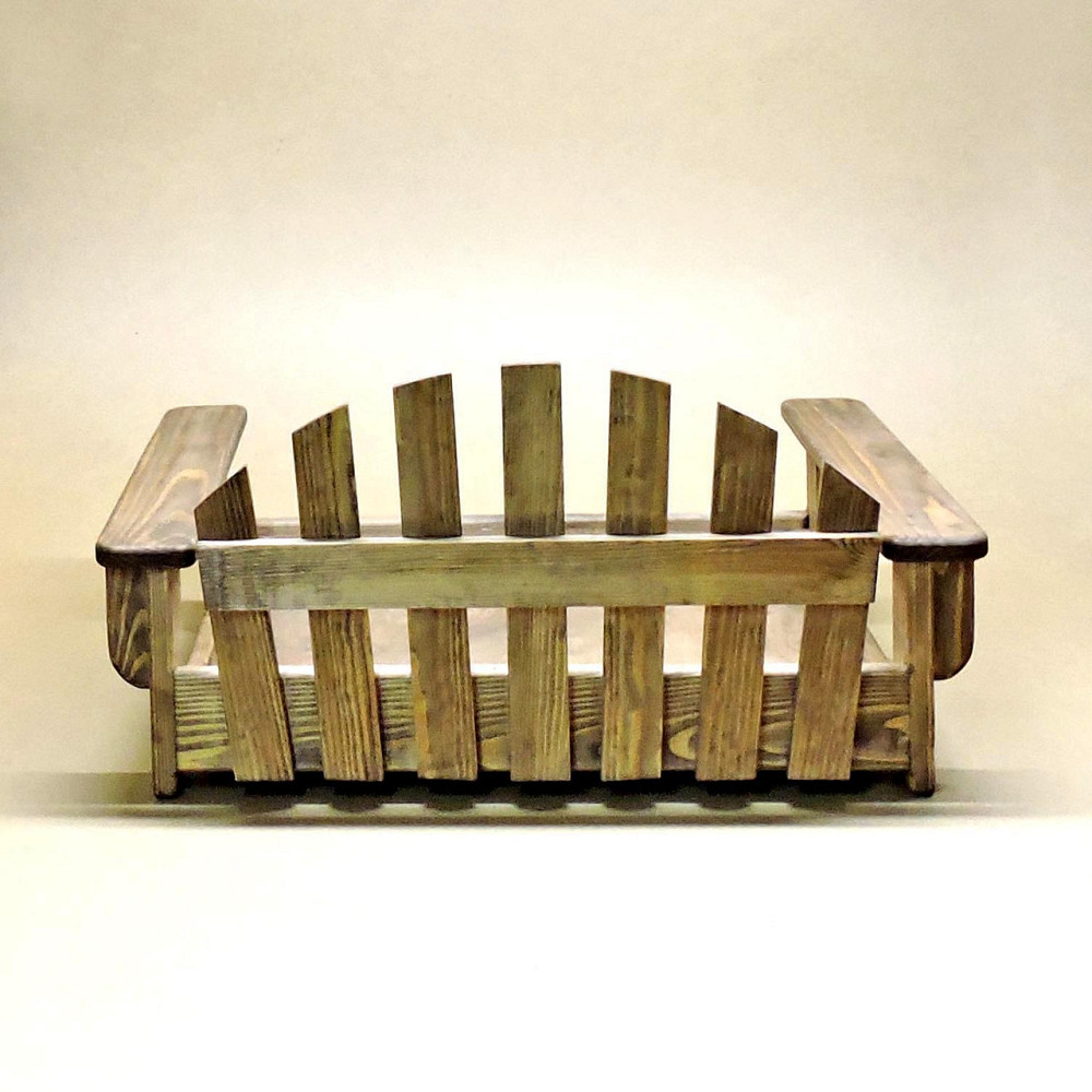 Лежак деревянный для собаки 