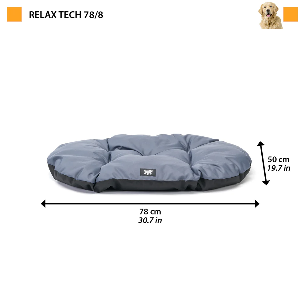 Подушка устойчива к царапинам и водоотталкивающая для собак и котов Ferplast Relax Tech (Ферпласт Релакс Теч) 78 x 50 cm - 78/8, Серый Запорожье - изображение 2