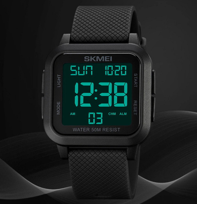 Годинник чоловічий водостійкий тактичний Skmei Chess Black Вінниця - фото 15