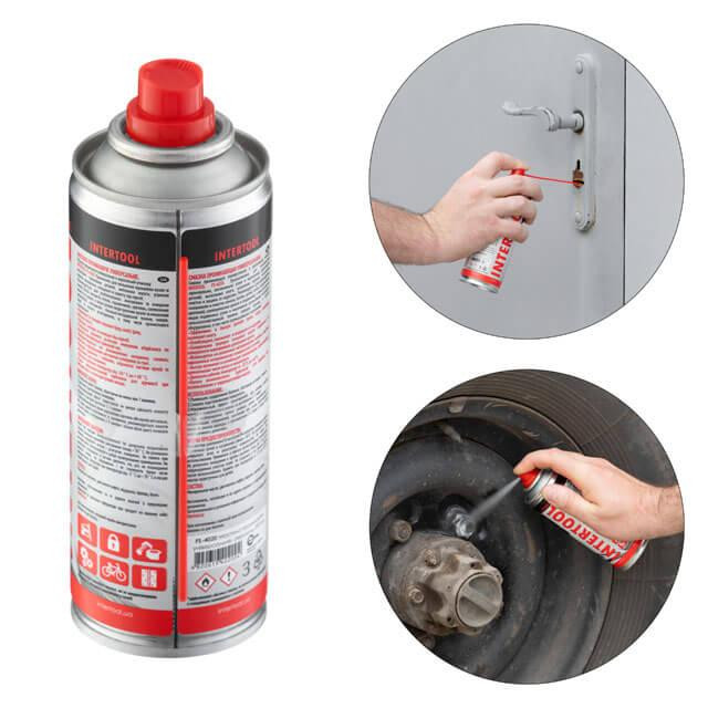 Мастило проникаюче, універсальне, аерозоль, 200 мл INTERTOOL FS-4020 Київ - фото 7