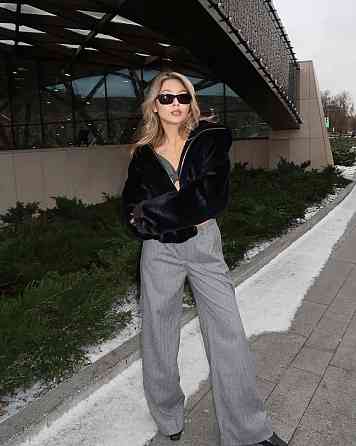 Жіноча базова тепла повсякденна шуба хутро на підкладці Одеса