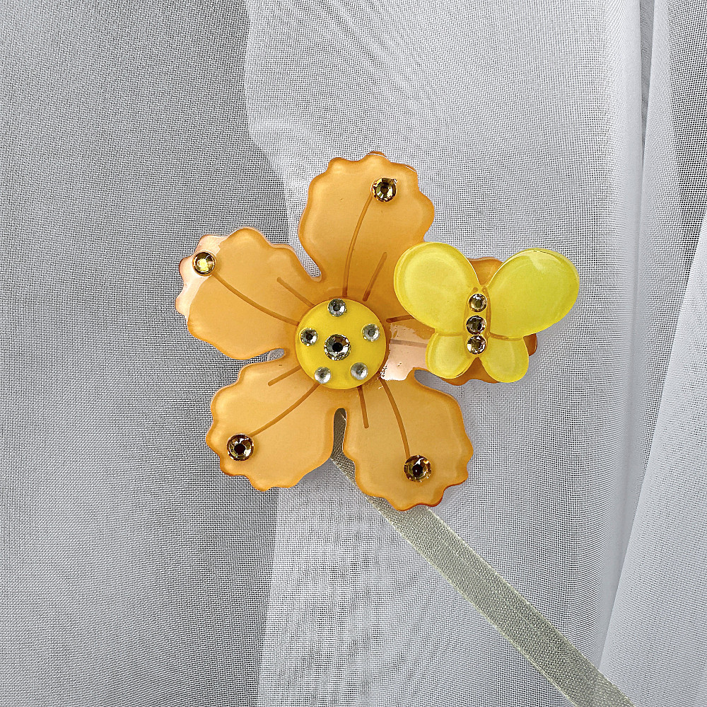 Магниты для штор и гардин Весна набор 2 шт Оранжевый с желтым (81-315) Киев - изображение 2