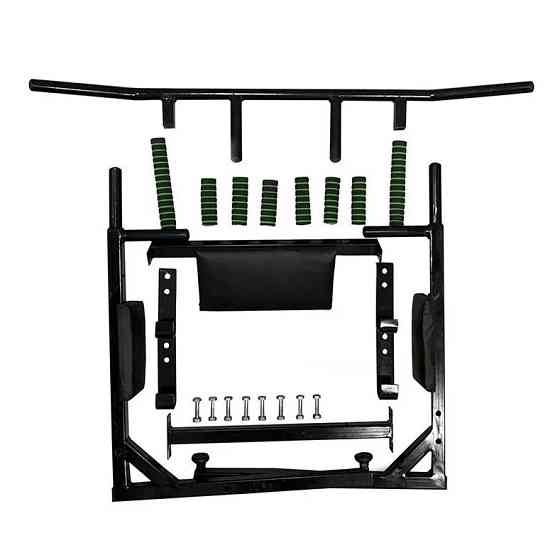 Турнік-бруси настінний Iron 4 в 1 з м'якими ручками чорний NE-TR-4B Вінниця