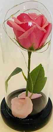 Вечная роза в колбе с LED подсветкой Ночник Светильник Ночник Роза. Харьков