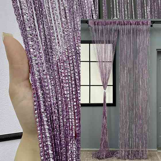 Шторы-нити Rovi Premium с люрексом Лиловый 300х300см 1 шт (61-112) Киев