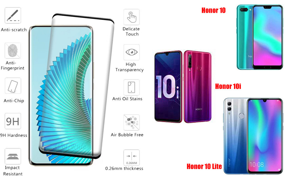 Защитное стекло HyperGlass Pro для Honor 10, 10i, 10 Lite – максимальная чувствительность и защита Киев - изображение 2