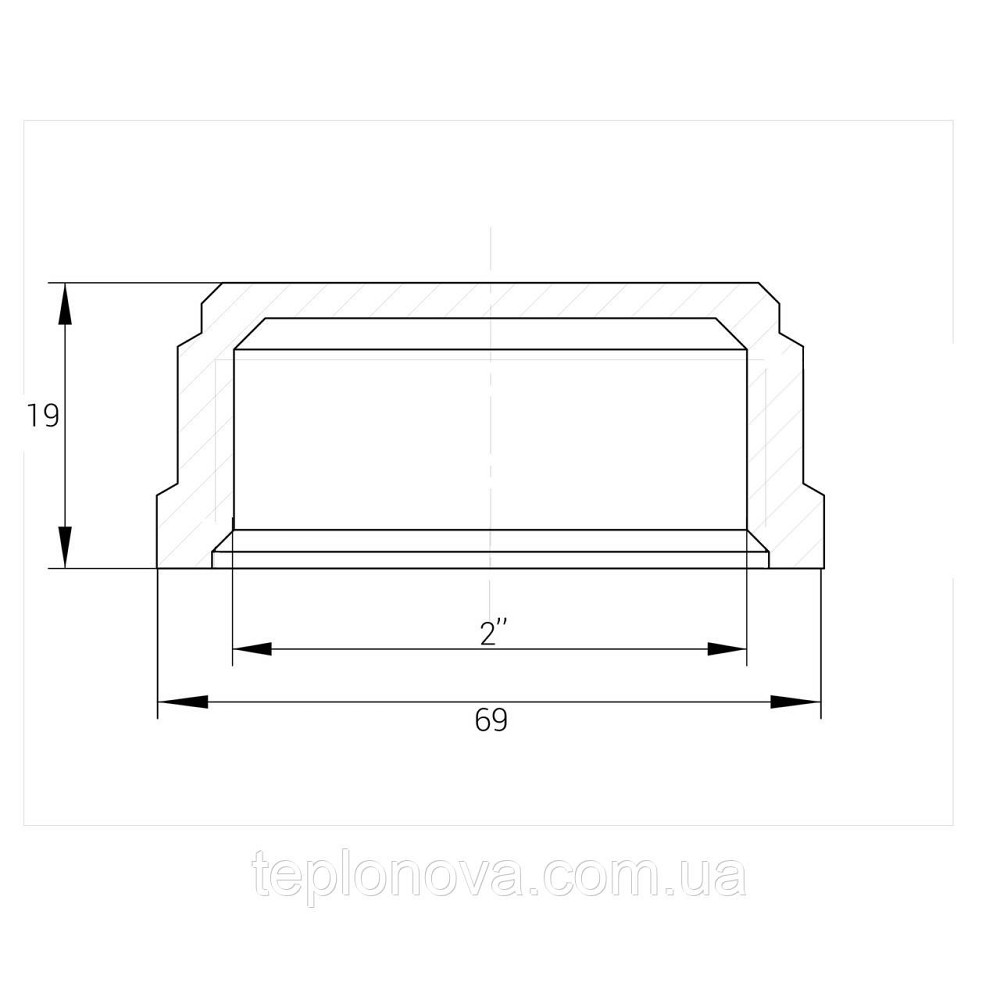 Заглушка латунна 2| ВР штампована А1012 VA Чернівці - фото 2