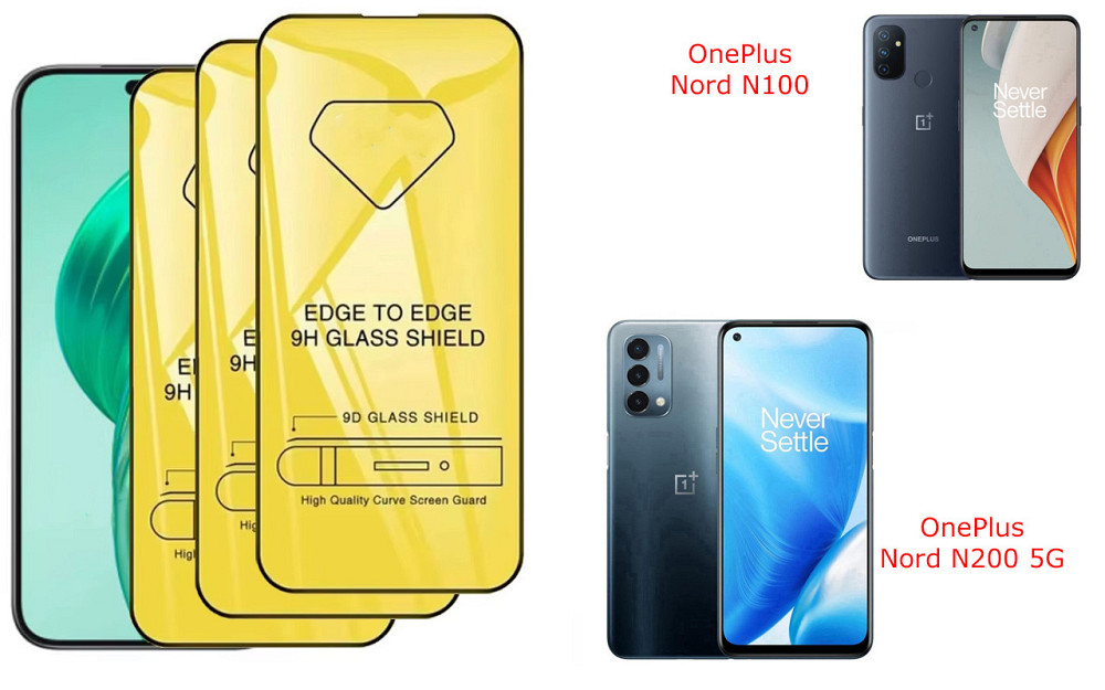 Захисне скло DefenzoGlass для OnePlus Nord N100, Nord N200 5G – подвійна міцність Київ - фото 1