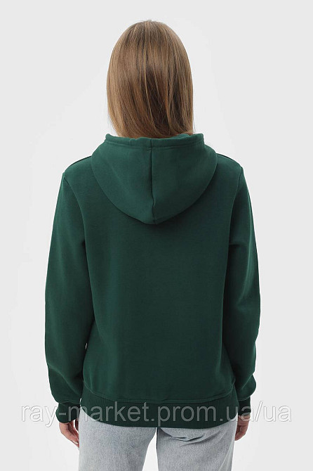 Худи женское базовое утепленное RAY BASIC темно-зеленое (U0401W-Bottle Green) L Киев - изображение 4