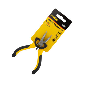 Длинногубцы изогнутые 125 мм черно-желтые ручки Мукачево - изображение 2