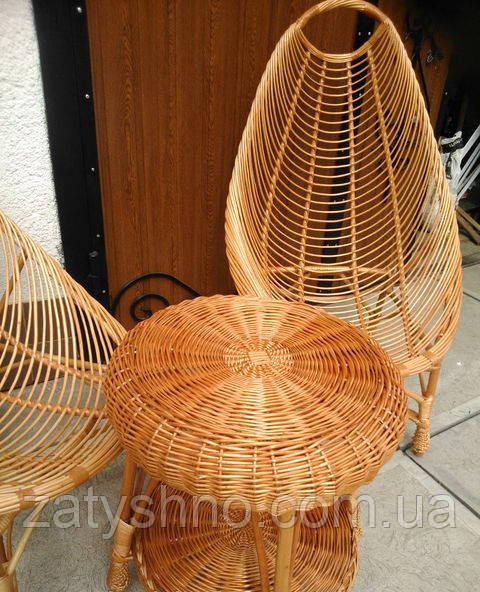 Комплект плетених меблів для балкона Київ - фото 5