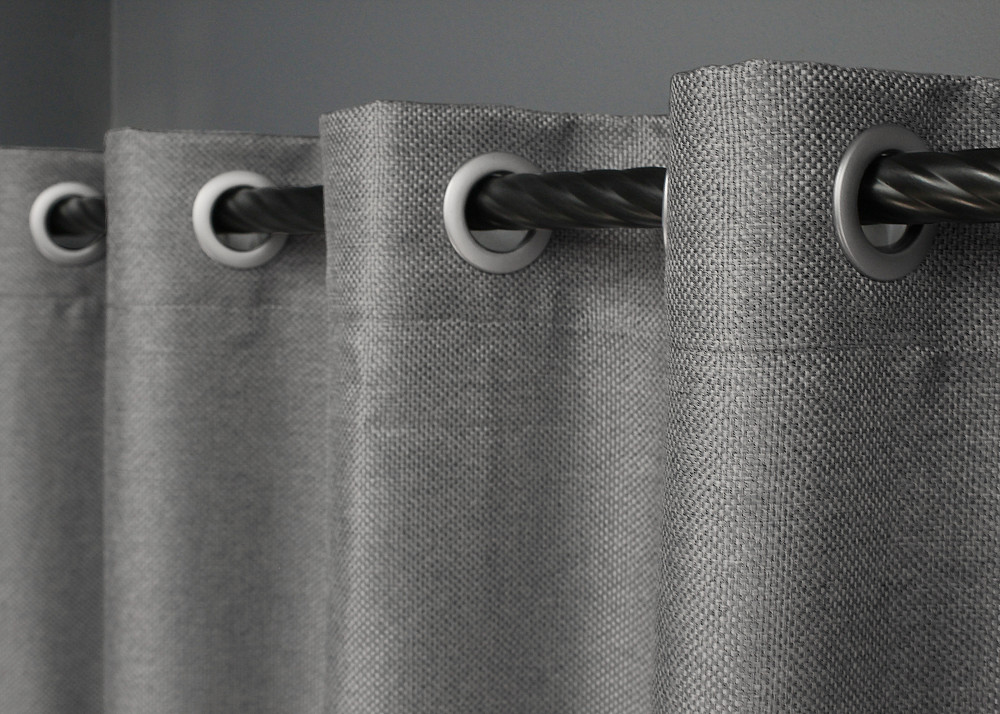 Комплект штор на люверсах VR-Textil Лен-блэкаут 1797ш Серый 150х250см 2 шт (37-0264) Киев - изображение 6