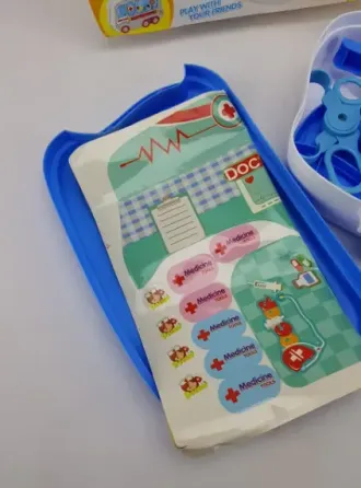 Игровой набор Доктор HAPPY DOCTOR (Синий) Чемоданчик на колёсах Коломыя