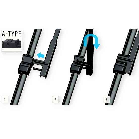 Щетки oximo модельные безкаркасные (к-т 2шт) a-type 600 + 425 мм дворника Мукачево