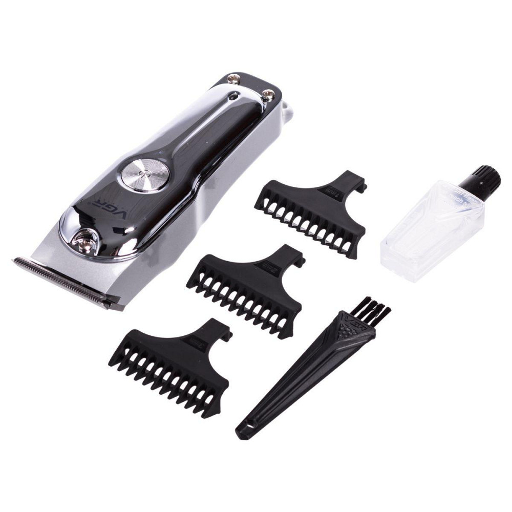 Аккумуляторная машинка для стрижки волос VGR V-071 серебристая Киев - изображение 7