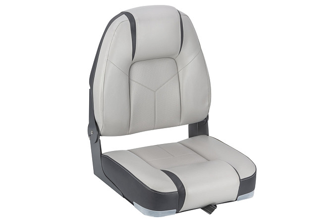 Сиденье В Лодку Катер Яхту Premium High Back Серо/Угольное Днепр - изображение 1