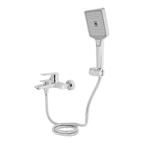 Змішувач для ванни Qtap Aries (з душовим гарнітуром) QTARI259CRM45559 Chrome Київ
