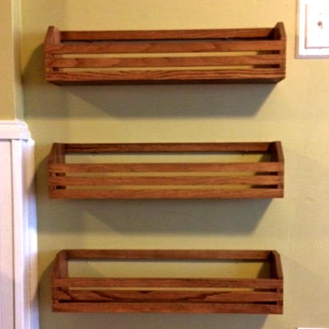 Настінна книжкова полиця "Атлас 80" капучино Миколаїв - фото 2