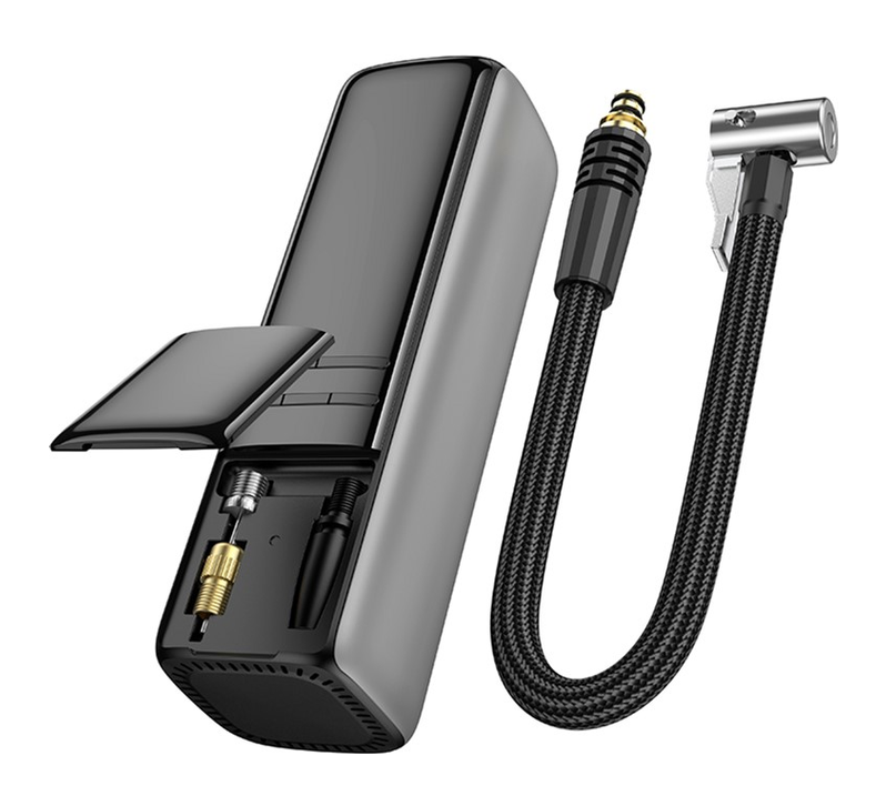 Компрессор автомобильный ведущий Borofone FC1 (Черно-серый) Винница - изображение 7