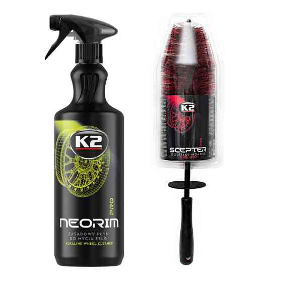 Набір для миття дисків та ковпаків: K2 Neorim Pro 1л + щітка K2 Scepter Pro Wheel Brush Львів