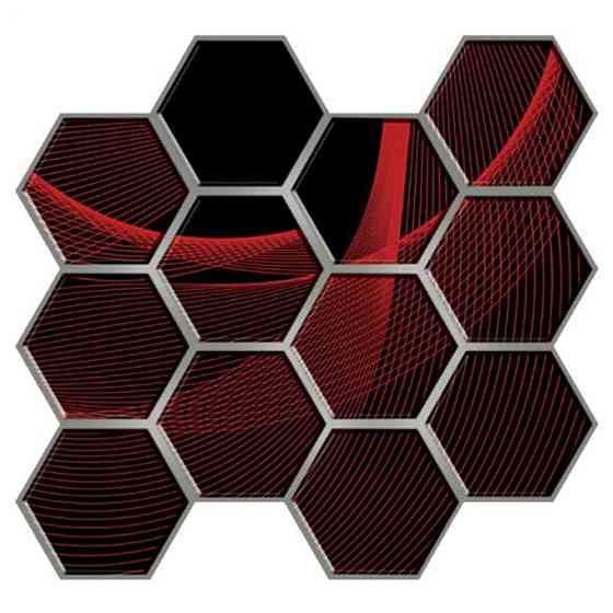 Декоративна ПВХ плитка на самоклейці 280х300х5мм Соти, ціна за 1 шт. (СПП-503) SW-00000667 Київ