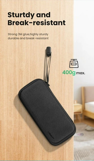 Гачки-тримачі Ugreen LP252 органайзери для ключів, кабелів, пакетів 80199 (Чорні, 4 шт) Миколаїв - фото 5