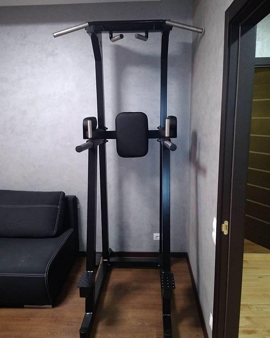Турник + пресс + брусья с опорами для ног Sport 60х60 мм Спортивные стенки и турники для дома разборная Киев - изображение 2