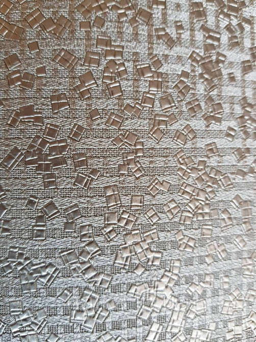 Шпалери Marburg Tango 58850 лофт геометрія маленькі квадрати золотисті на коричневому тлі 10.05 х 0.70 м. Київ - фото 2