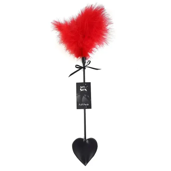 Лоскітка зі шлепалкою Піка Art of Sex - Puff Peak, колір Червоний Львів