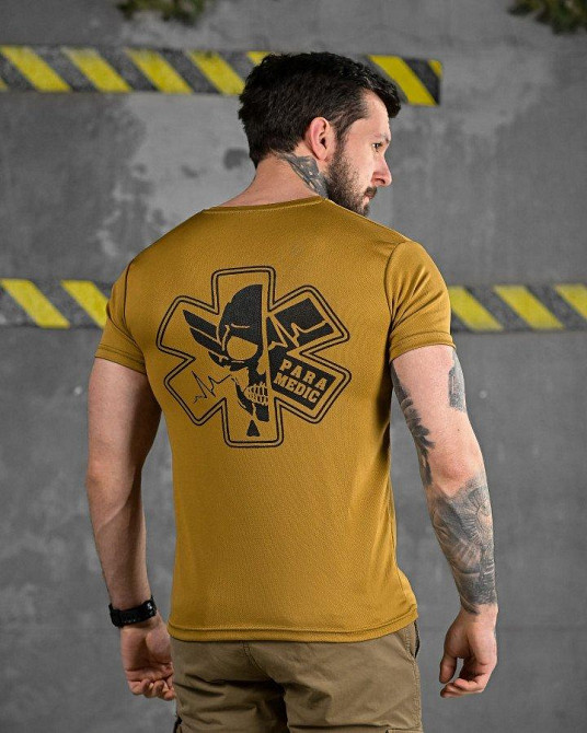 Тактична потоотводна футболка ParaMedic coyot ДЛ6504 Одесса - изображение 1