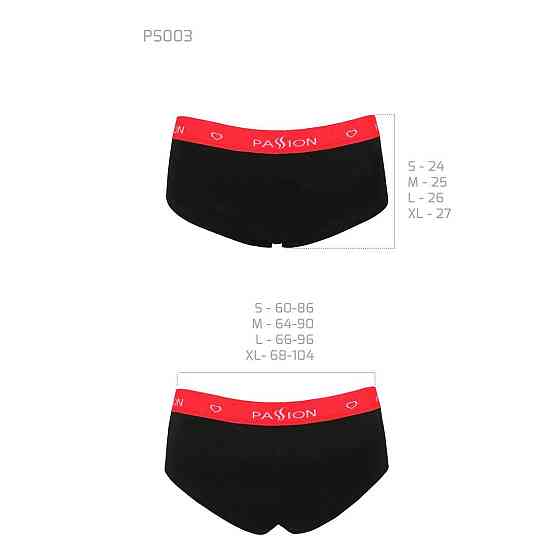 Трусики-шортики Passion PS003 PANTIES S, black Sex Aura Київ