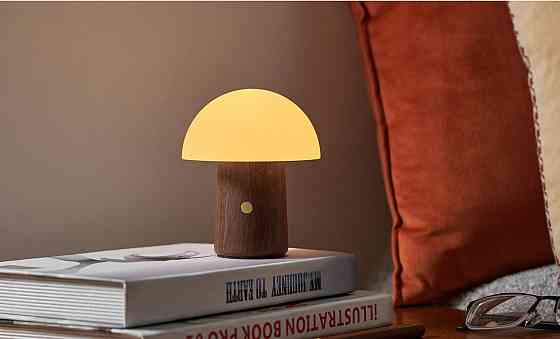 Світильник на акумуляторі Gingko Alice Mushroom Lamp Mini, горіх | G022WT2 Рівне