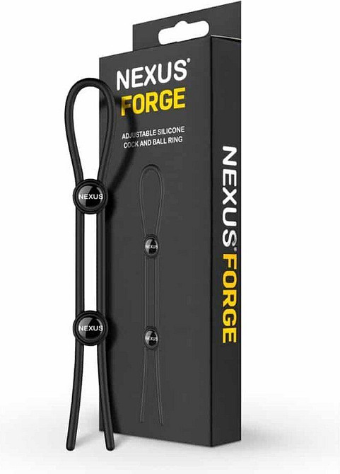 Подвійне ерекційне кільце-ласо Nexus FORGE, діаметр регулюється Sex Aura Київ - фото 5