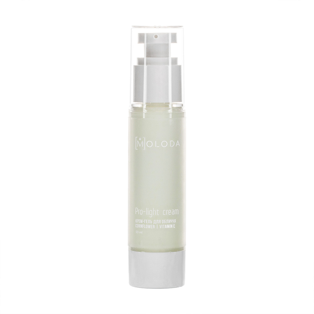 Зволожуючий крем-гель для обличчя Pro light cream Cornflower Vitamin E Moloda 50 мл Київ - фото 2