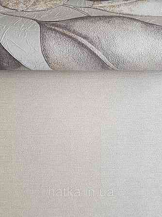 Обои виниловые на флизелиновой основе Rasch Incanto 1.06х10 однотонные тонкая полоска с глянцем бежевые Киев