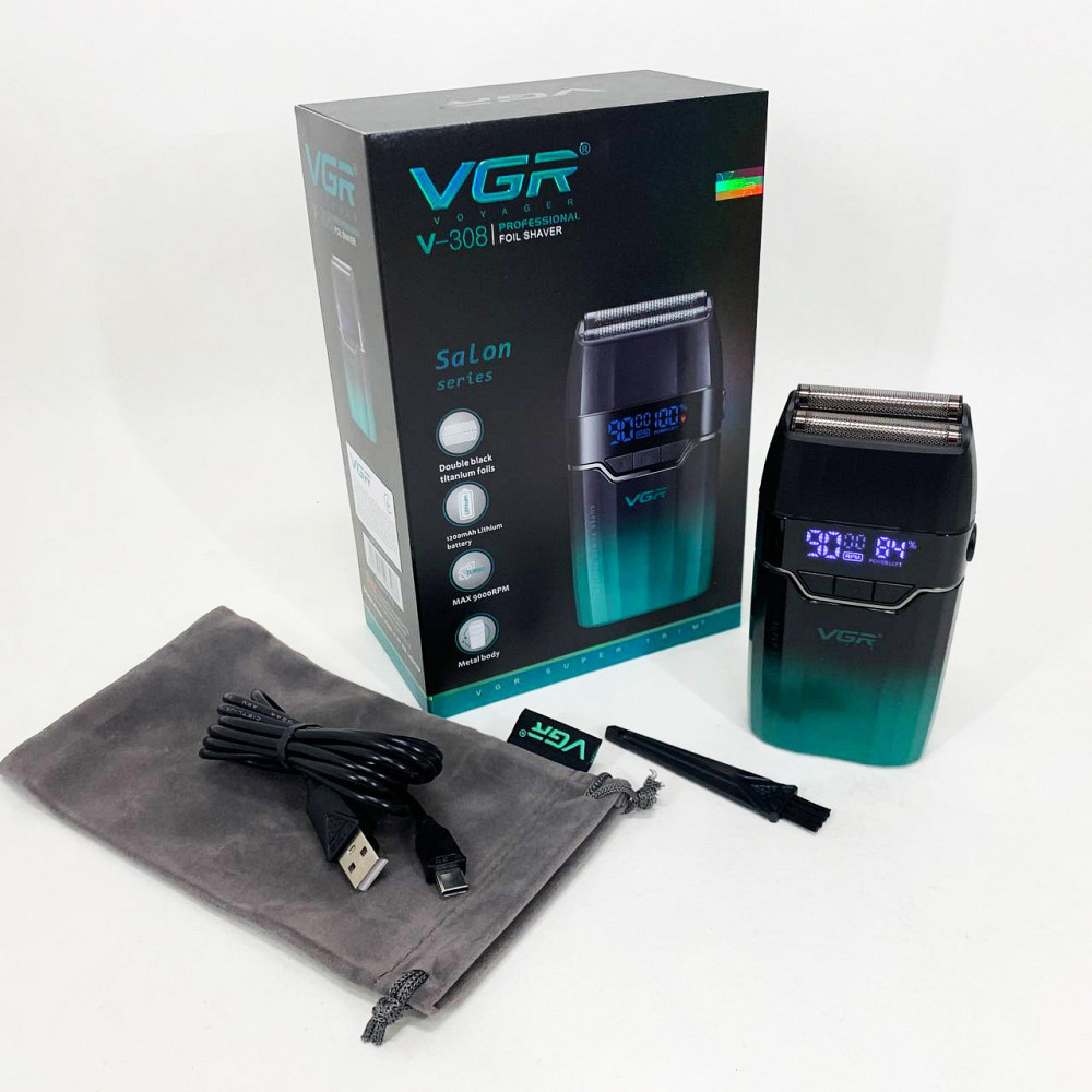 Електробритва-шейвер чоловіча VGR V-308, Електрична бритва джемей акумуляторна, Портативна бритва ES-98 Львів - фото 9
