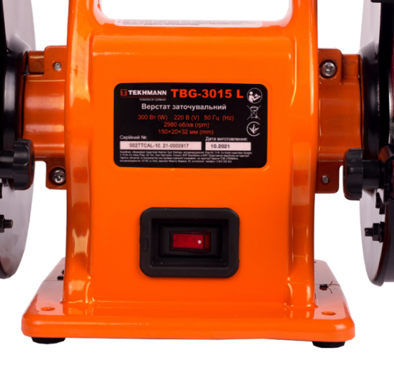 Верстат заточувальний TBG-3015 L Tekhmann Житомир