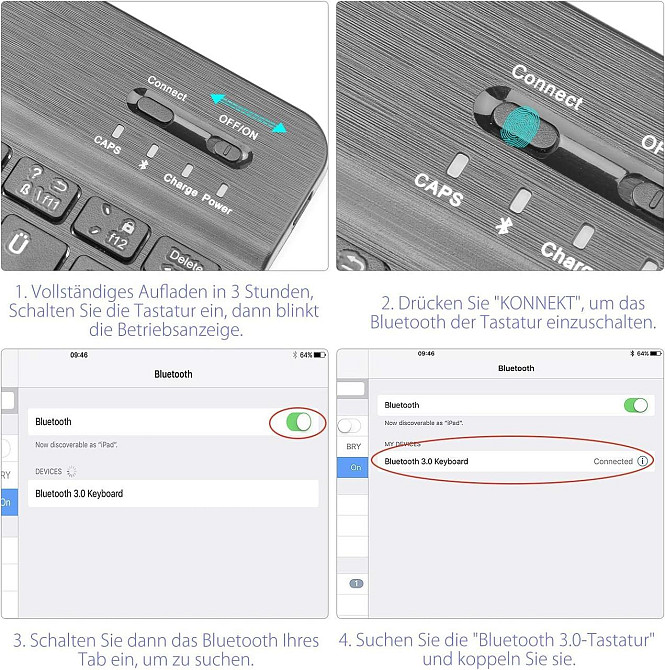 Чехол с Bluetooth клавиатурой для Samsung Galaxy Tab S6 Lite из Германии Днепр - изображение 7