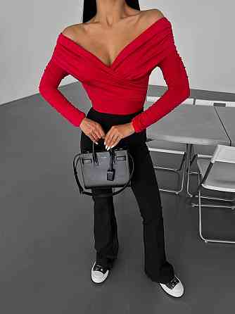 Женский романтичный боди с открытыми плечами трикотаж масло Одесса