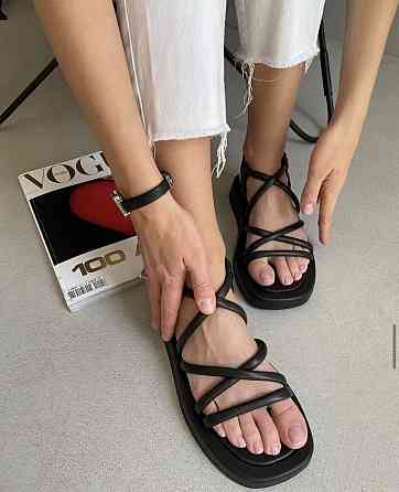 Olli Босоніжки жіночі OLLI 95-0106 чорні (літо, шкіра натуральна) (5151) Коломия