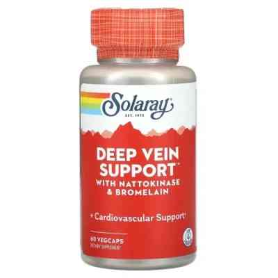 Трави Solaray Підтримка глибоких вен, Deep Vein Support, 60 вегетаріанських кав. (SOR-11752) Вінниця