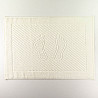 Махровий рушник жакардовий для ніг GM Textile 50х70см 600г/м2 (Ванільний)