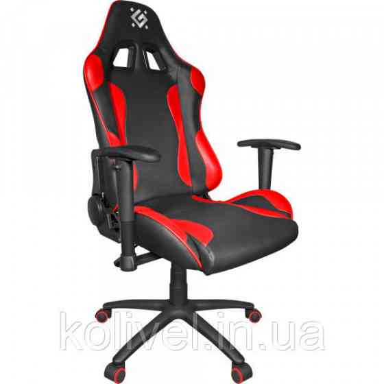 Крісло ігрове Defender Devastator CT-365, 50мм PU, Клас 4, Black/Red (64365) Київ