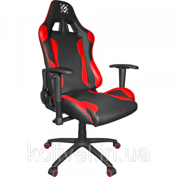 Крісло ігрове Defender Devastator CT-365, 50мм PU, Клас 4, Black/Red (64365) Київ - фото 1