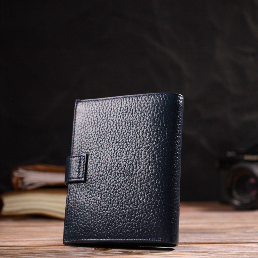 Практичный вертикальный мужской кошелек среднего размера из натуральной кожи флотар (CANPELLINI) Киев - изображение 3