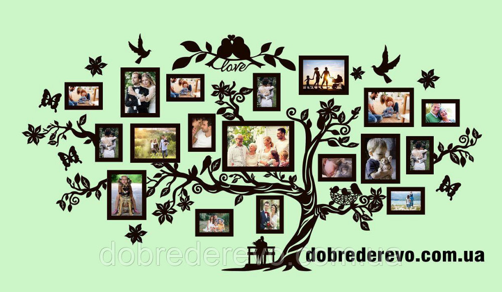 Сімейне дерево фото рамка на 18 фото рамок, Родинне дерево Вижница - изображение 5