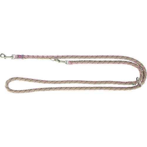 Повідок Trixie Cavo для собак регульований S–M 2 м діаметр 12 мм рожево-пісочний Київ